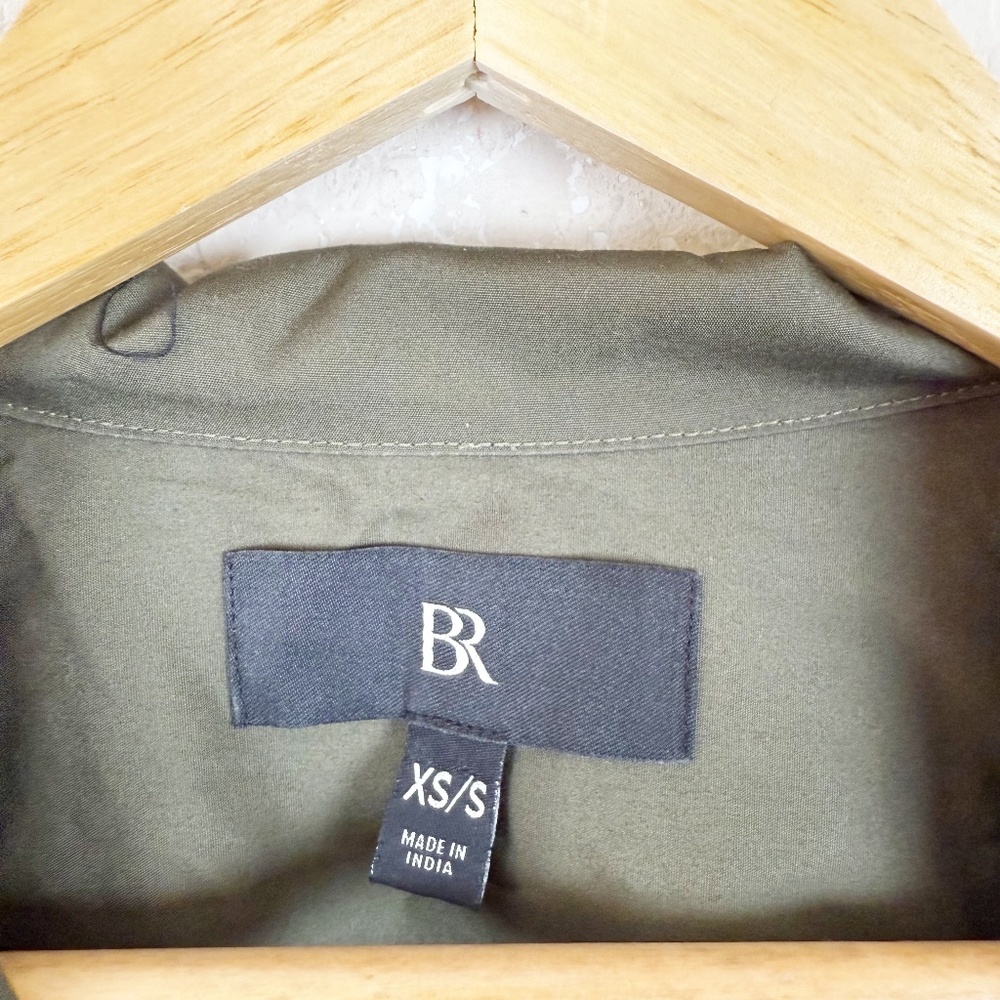 Banana Republic Olive Green Shirt Dress Size Small - Picture 3 of 5